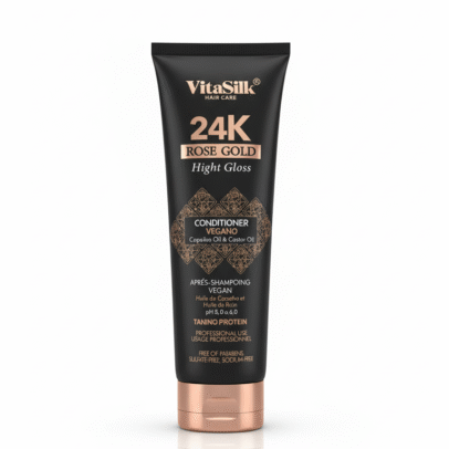VitaSilk 24K Rose Gold Hight Gloss tanino protein vegano shampoing