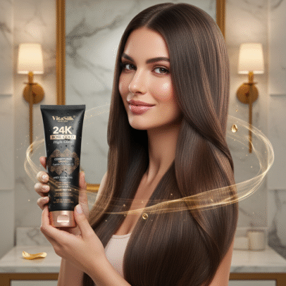 VitaSilk 24K Rose Gold Hight Gloss tanino protein vegano shooting